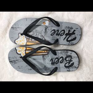 Beer Here flip-flops